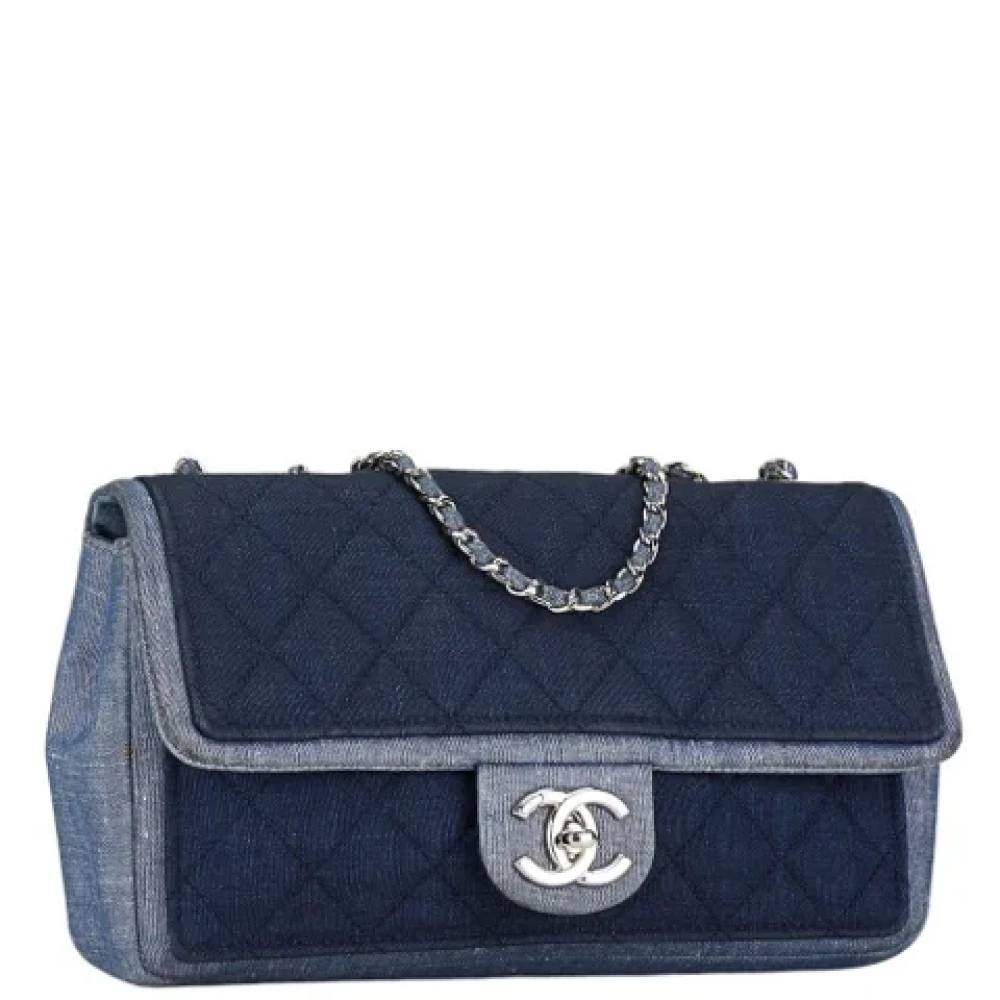 Chanel Vintage Pre-owned Denim chanel-bags Blue Dames