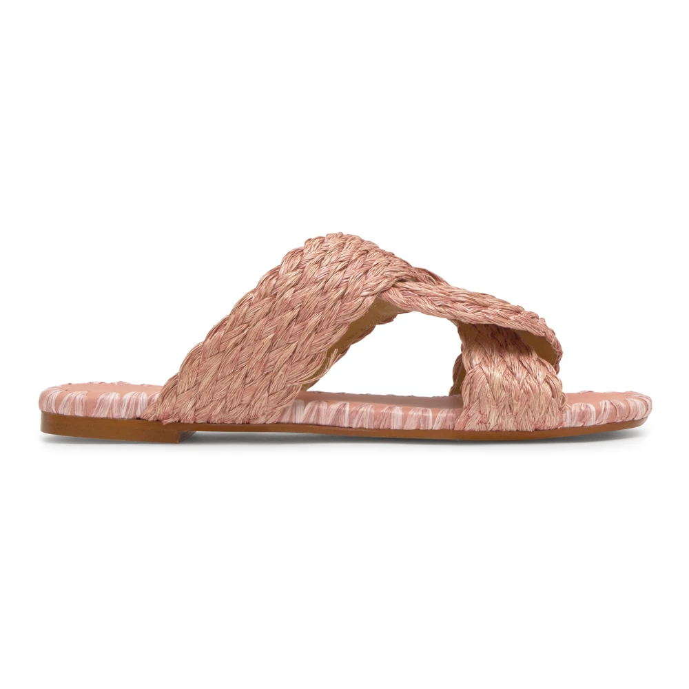 Castañer Pink Sliders, Female, 4 Uk, Padme Flat Sandal