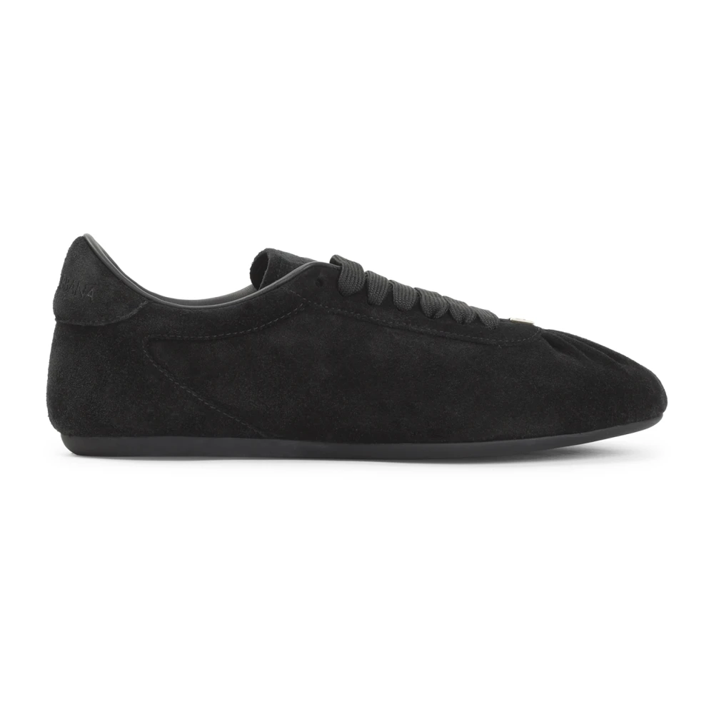 Dolce & Gabbana , Laced Shoes, Female, Black, 5 Uk, Suede Trainers