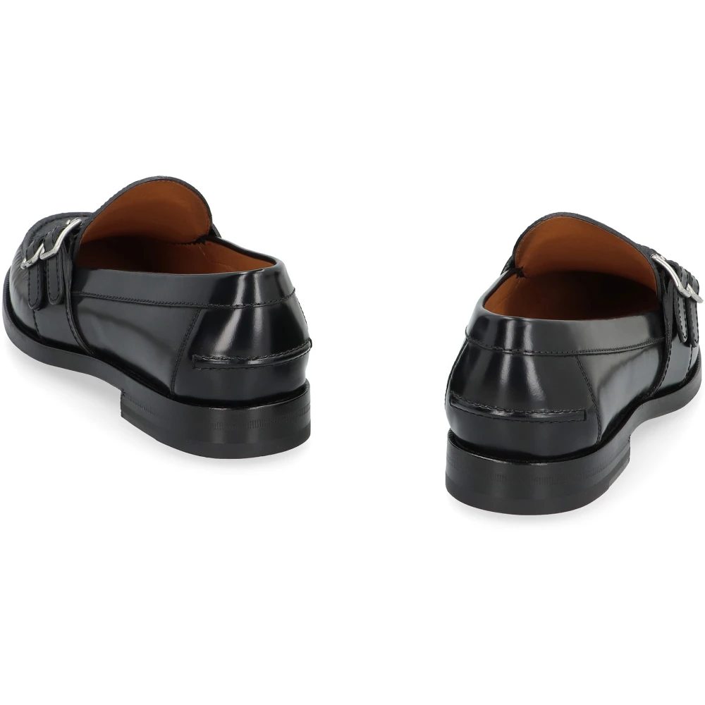 Gucci Klassieke leren loafers met jacquard-detail
