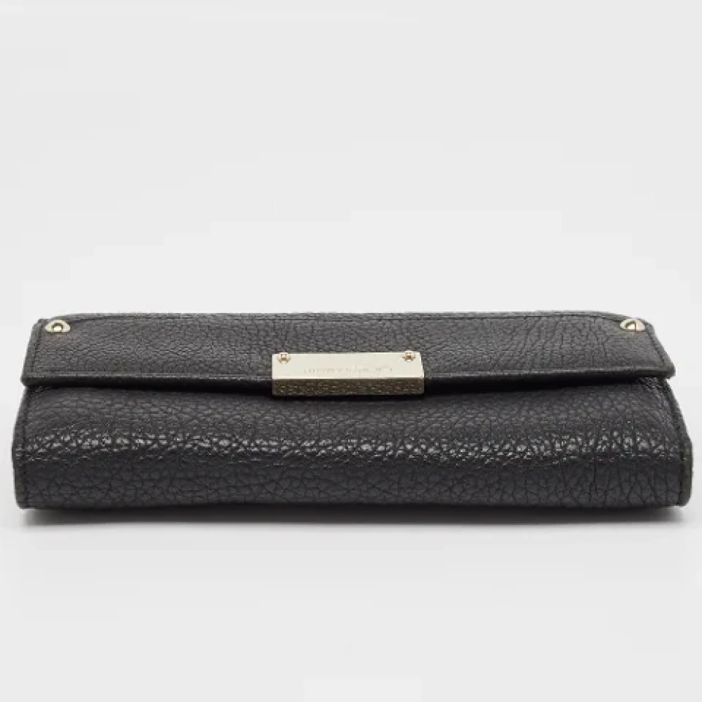 Jimmy Choo Pre-owned Leather clutches Black Dames