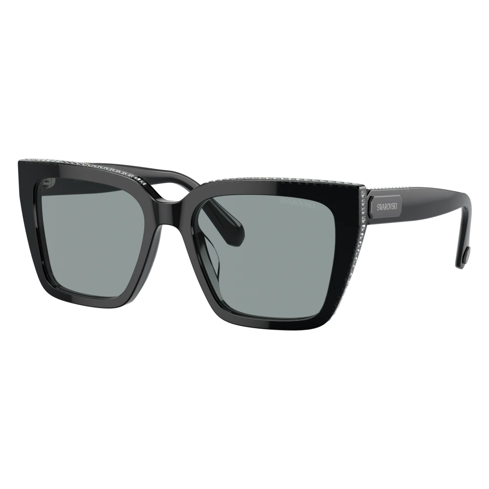 Swarovski Unisex Black Sunglasses - Sunglasses - 54 Mm - Accessories