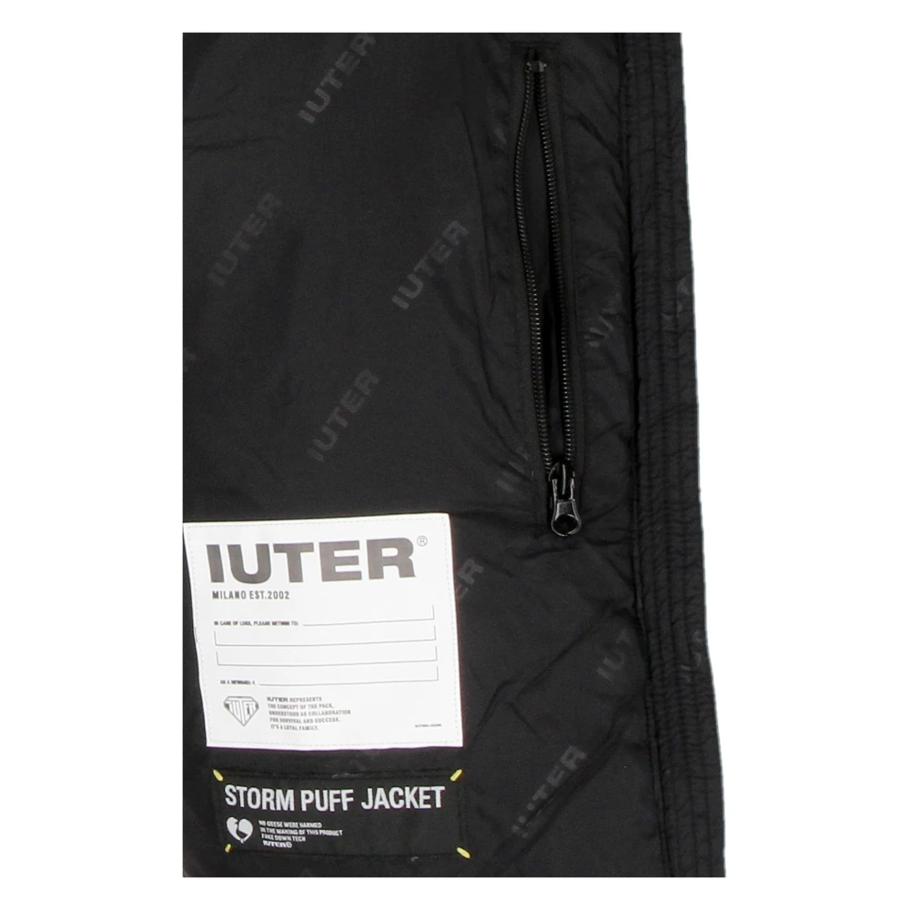 Iuter Storm Puff Jack met Ritssluiting Black Heren
