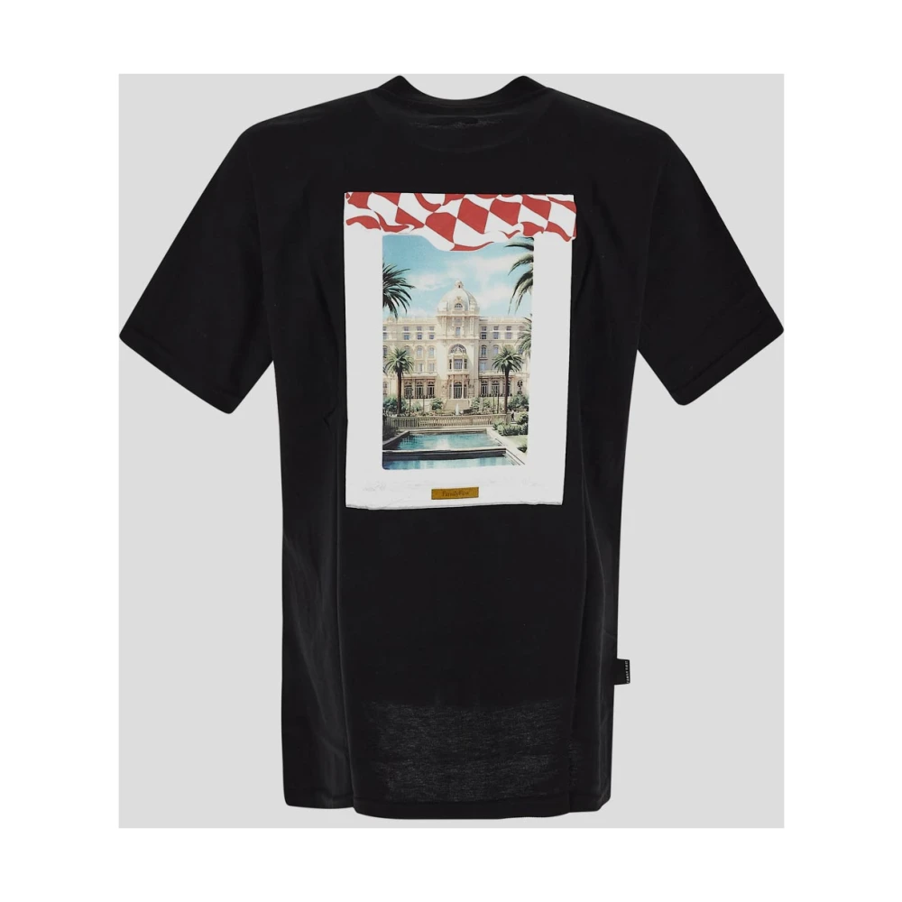 Family First Casino Stijl Katoenen T-Shirt Black Heren
