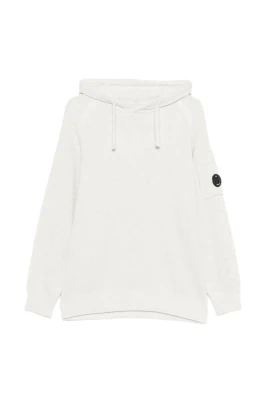 Fleece stickad huvtröja