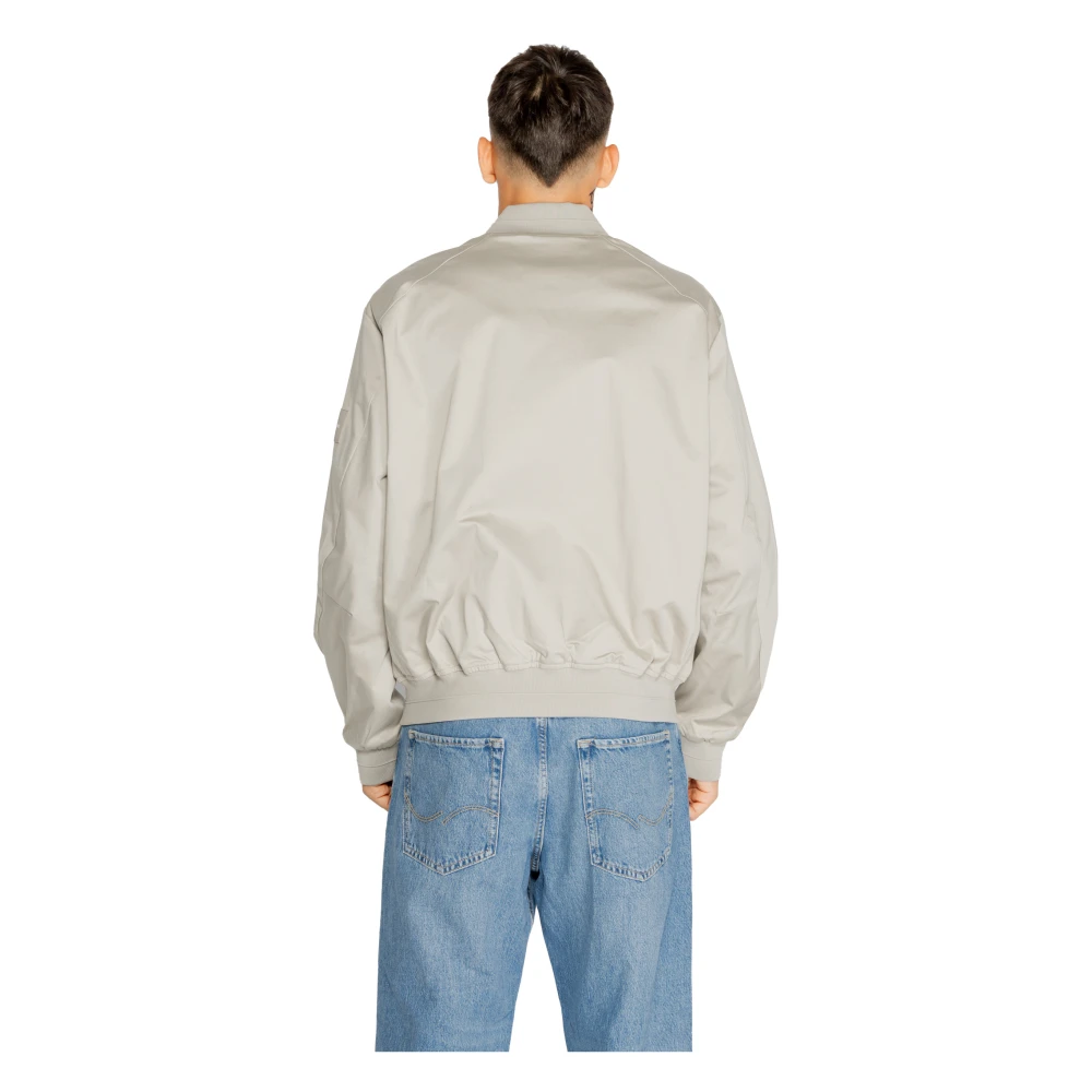 Calvin Klein Biologisch Katoenen Jas Herfst Winter Collectie Gray Heren