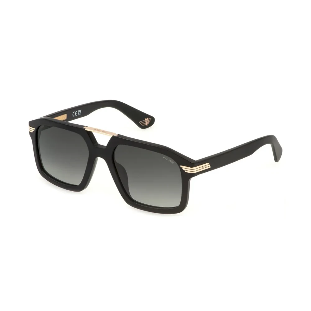 Police Unisex Black Sunglasses, 56 Mm, Matte Sunglasses Forty 1