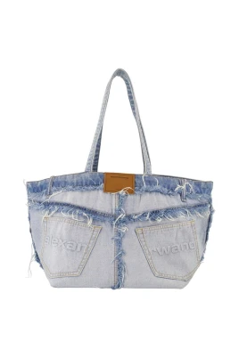 Punch Denim Large Tote