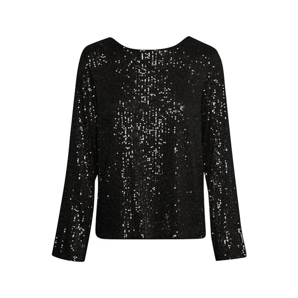 Part Two DarleenaPW BL Paillettentop Black Dames