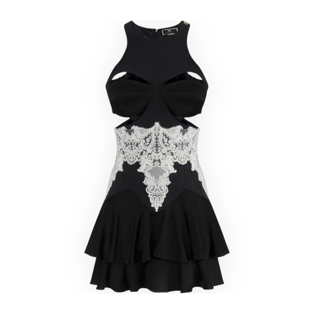 Elisabetta Franchi Damesjurk Abito Donna Black Dames