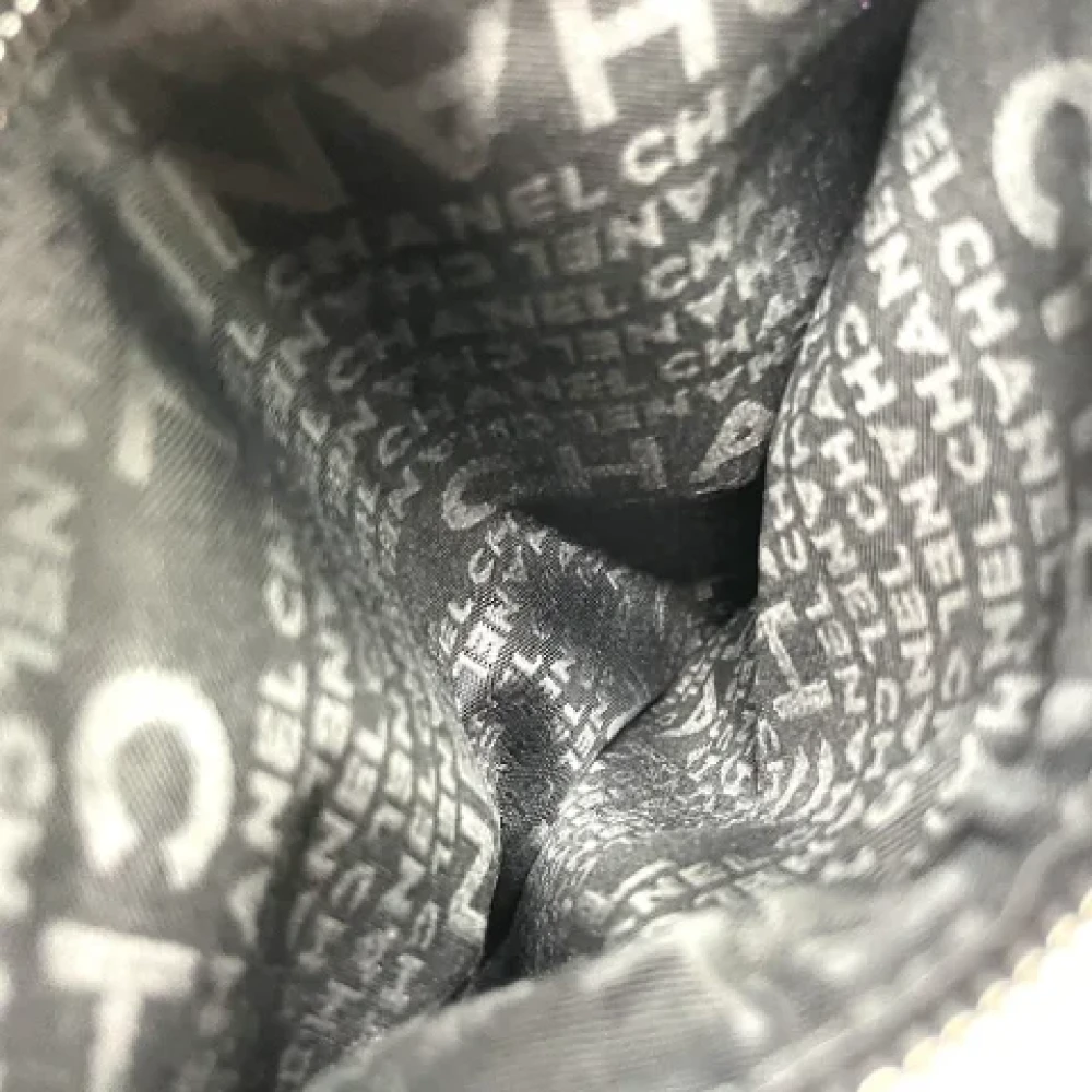 Chanel Vintage Pre-owned Fabric chanel-bags Gray Dames