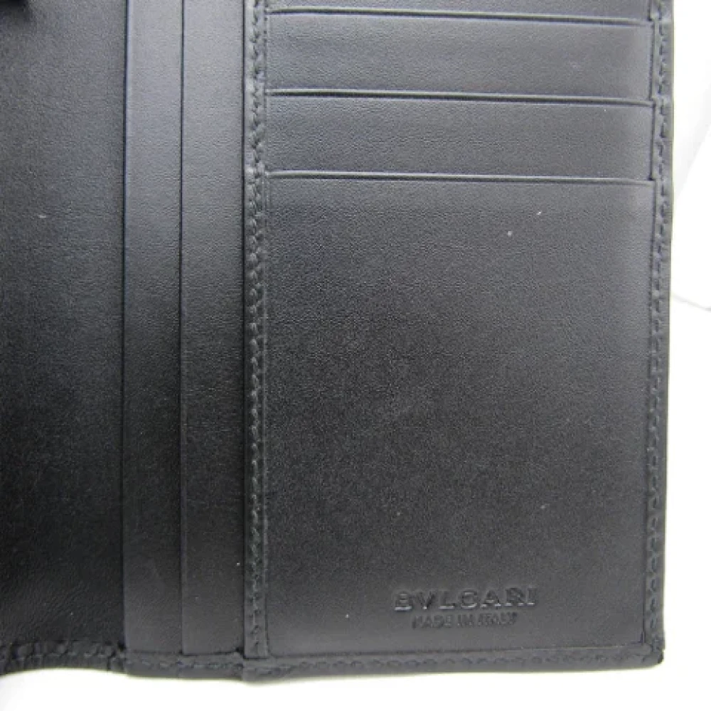 Bvlgari Vintage Pre-owned Canvas wallets Gray Dames