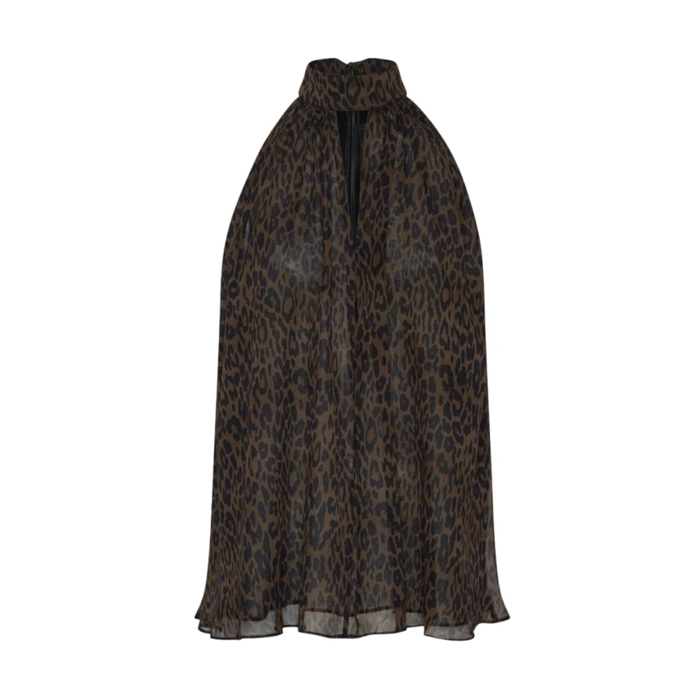 Rotate Birger Christensen , Blouses, Female, Brown, M, Rotate Top