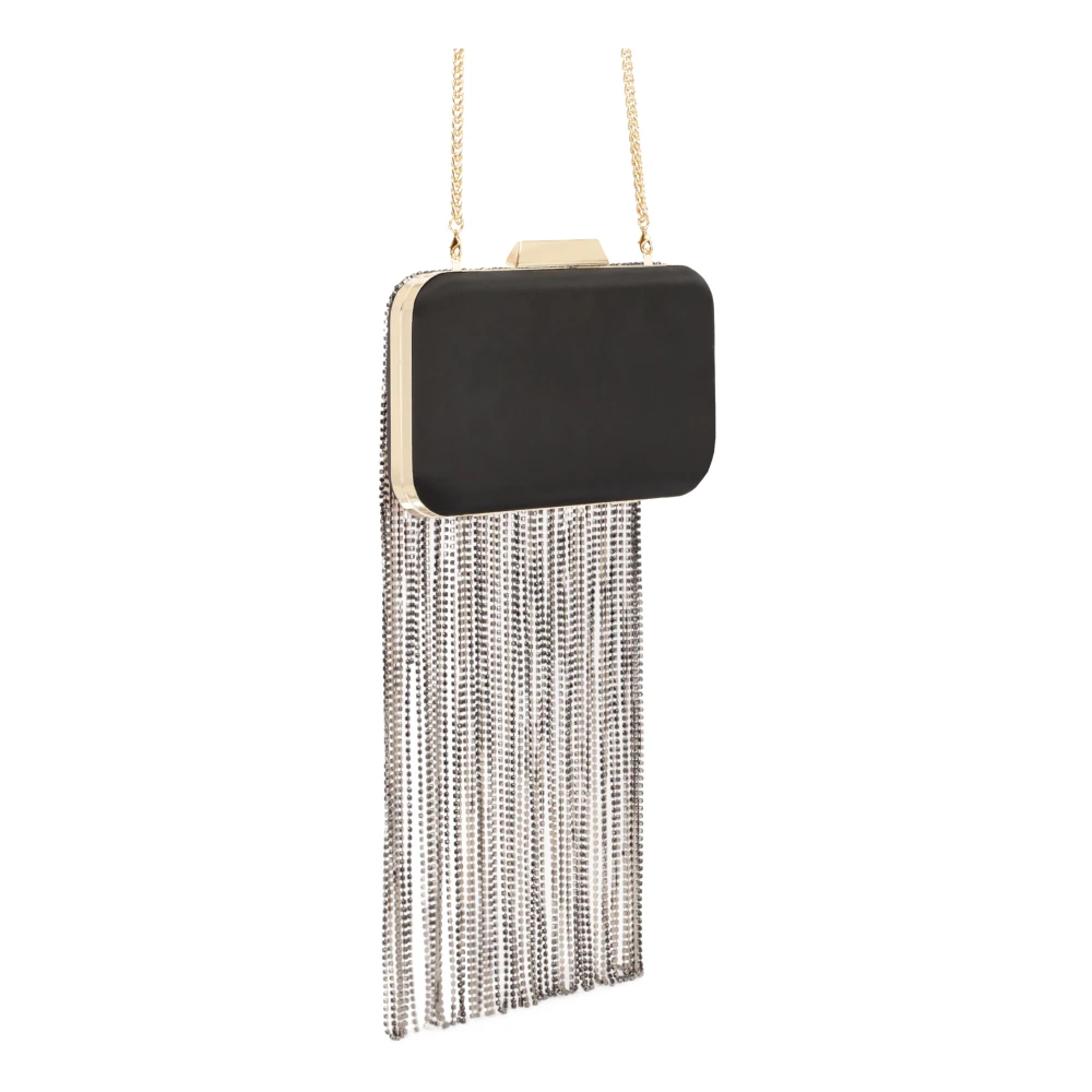 Kazar Stijve boxtas met lange zirkonia kettingen Black Dames