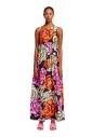robe-longue-en-soie-fleurie-avec-cordon