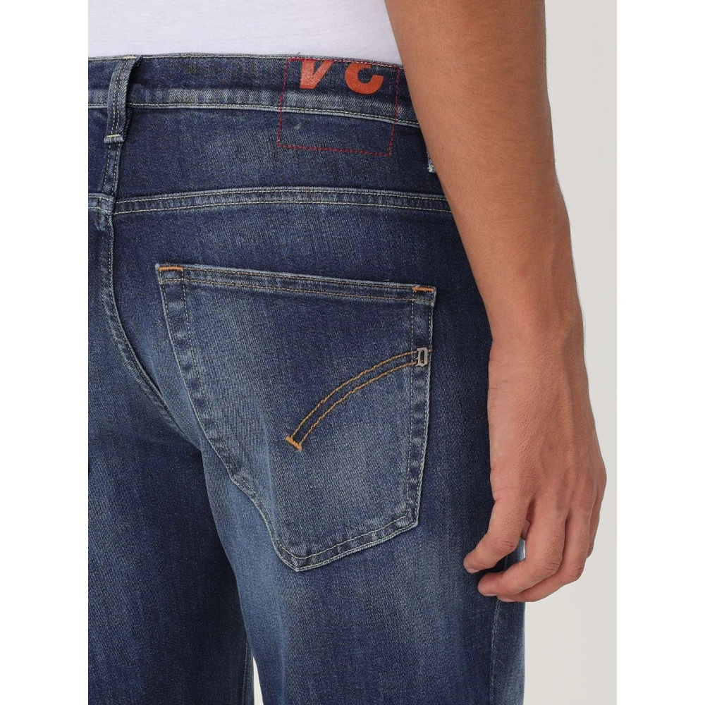 Dondup Denim Brighton Broek met Distressed Details Blue Heren