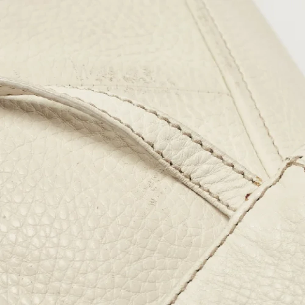 Prada Vintage Pre-owned Leather totes White Dames