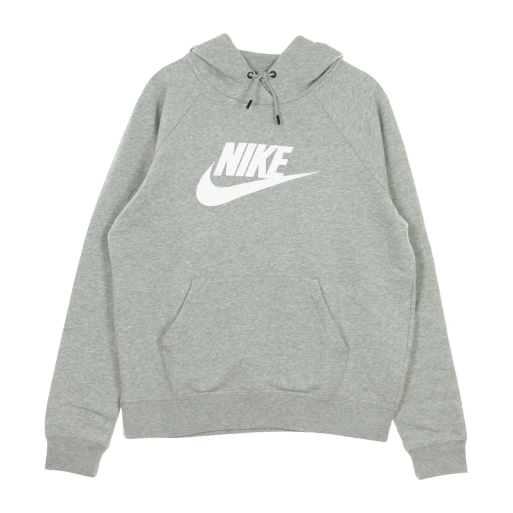 Nike Donkergrijze Hoodie met Kangoeroezak Gray Dames