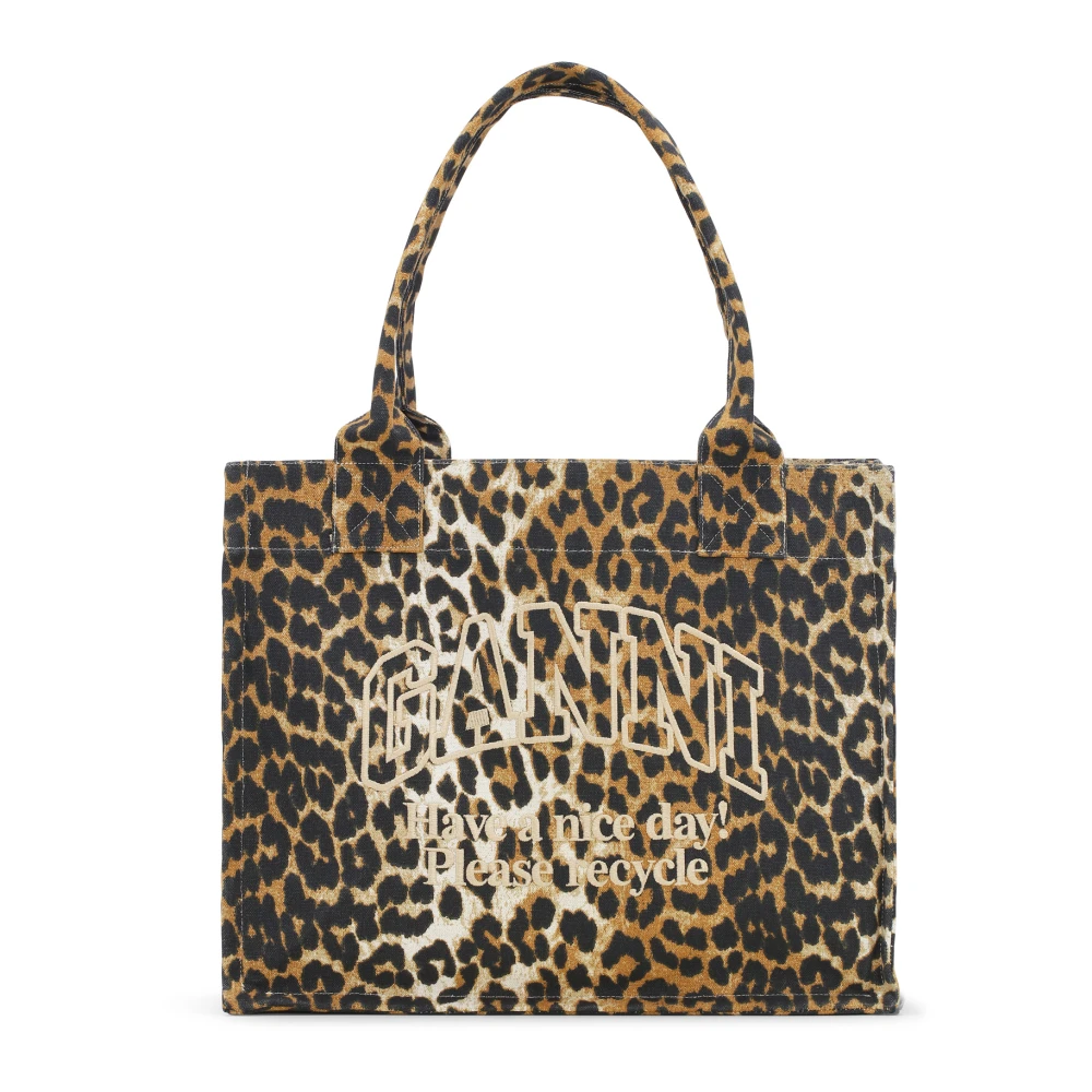 Ganni Tote Bags Brown Dames