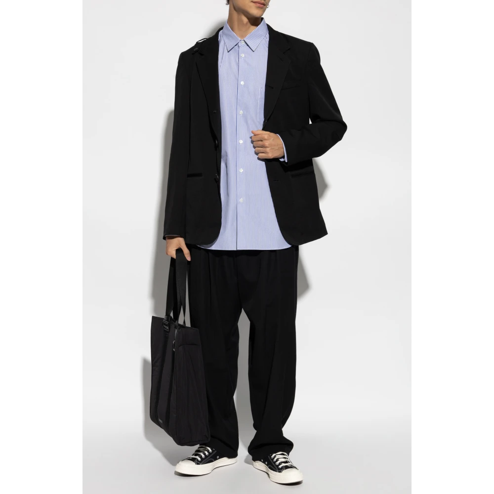Comme des Garçons Shirt met streepmotief Blue Heren