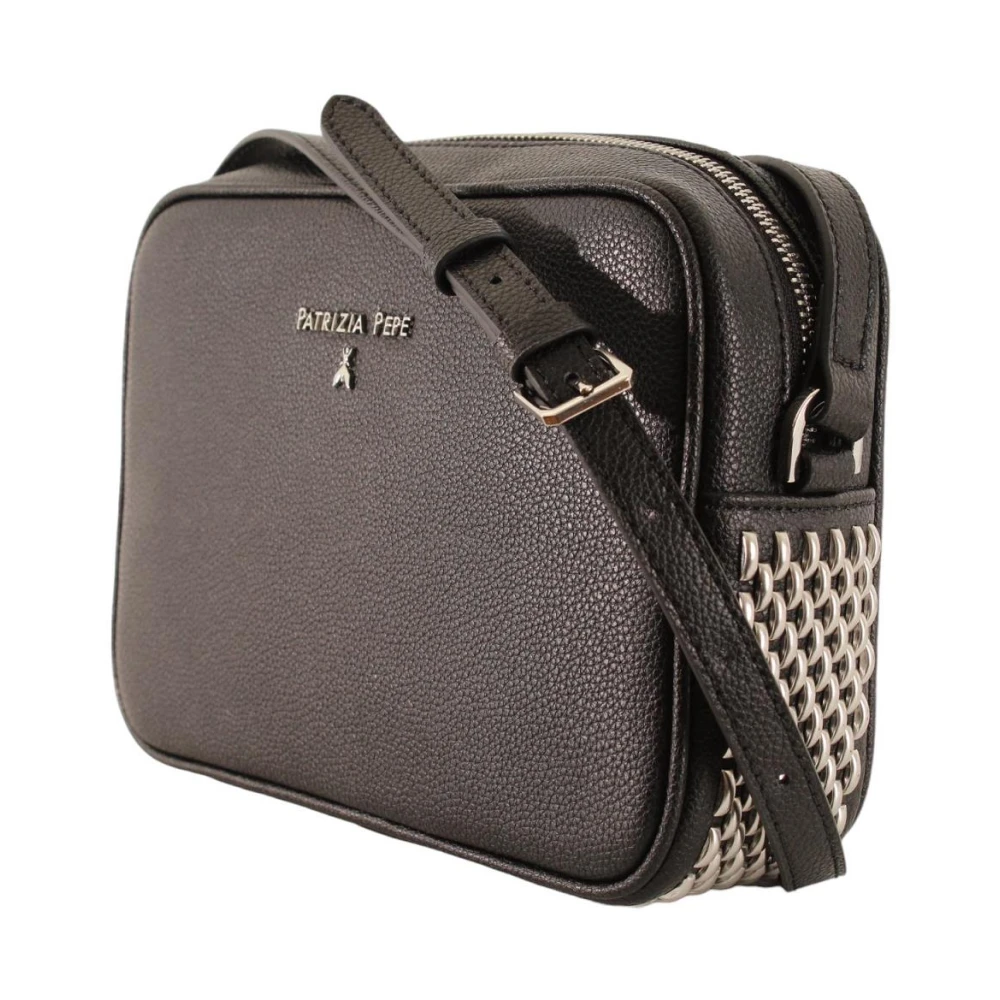 PATRIZIA PEPE Stijlvolle Crossbody Handtas Black Dames