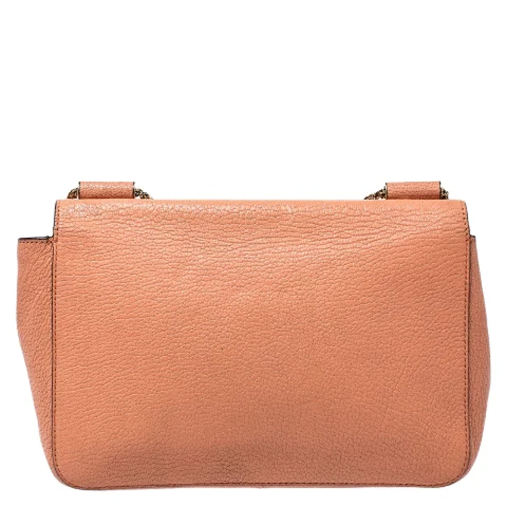 Chloé Pre-owned Leather shoulder-bags Orange Dames
