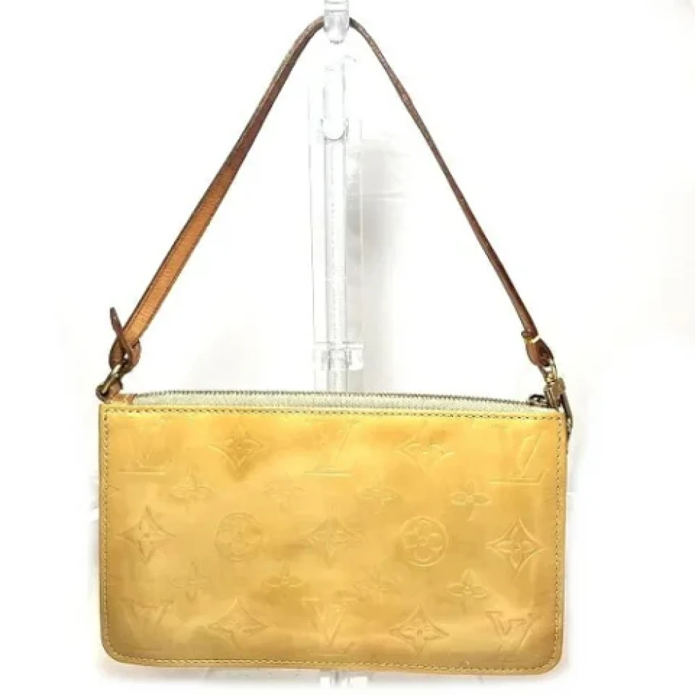 Louis Vuitton Vintage Pre-owned Leather handbags Yellow Dames