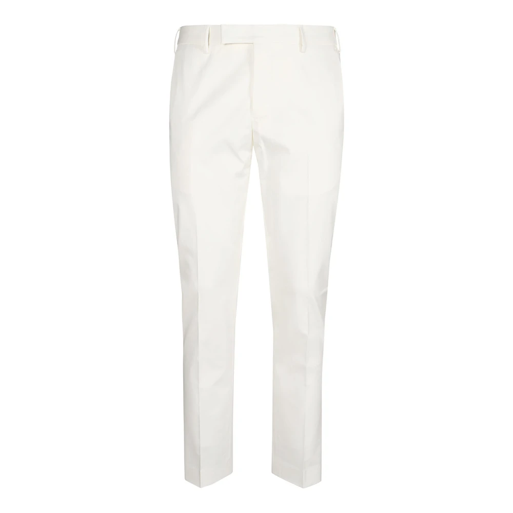 PT Torino Slim-fit Trousers White Heren