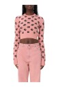 pull-en-maille-rose-a-motif-logo