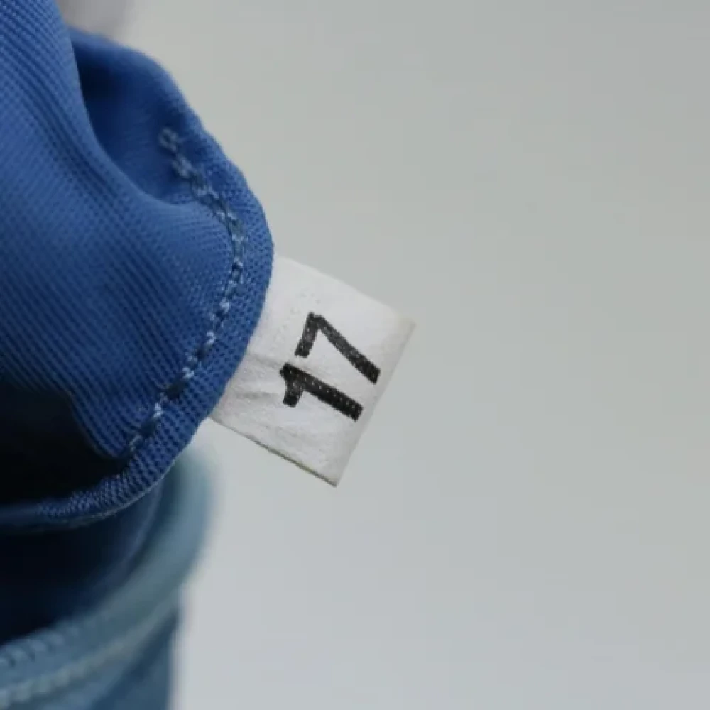Prada Vintage Pre-owned Nylon pouches Blue Dames