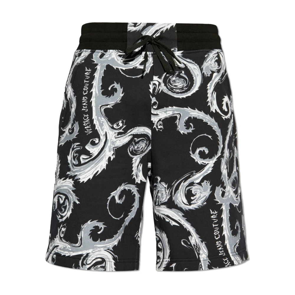 Versace Jeans Couture Shorts met patroon Black Heren