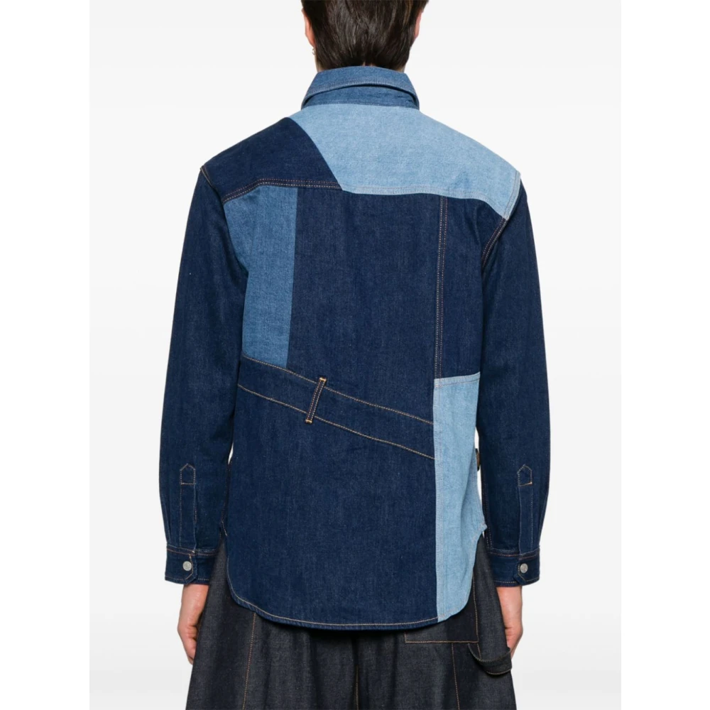 Evisu Indigo Denim Jack Regular Fit Blue Heren