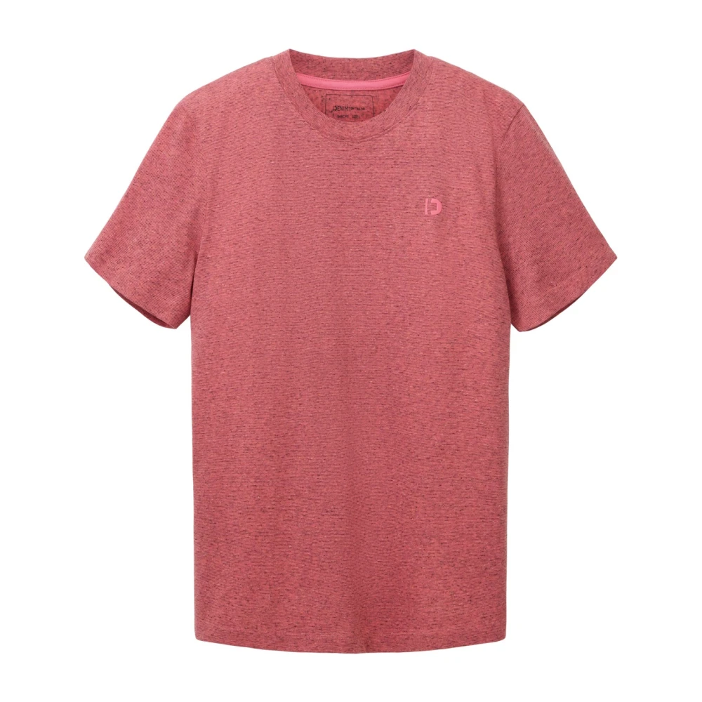 Tom Tailor T-Shirts Red Heren