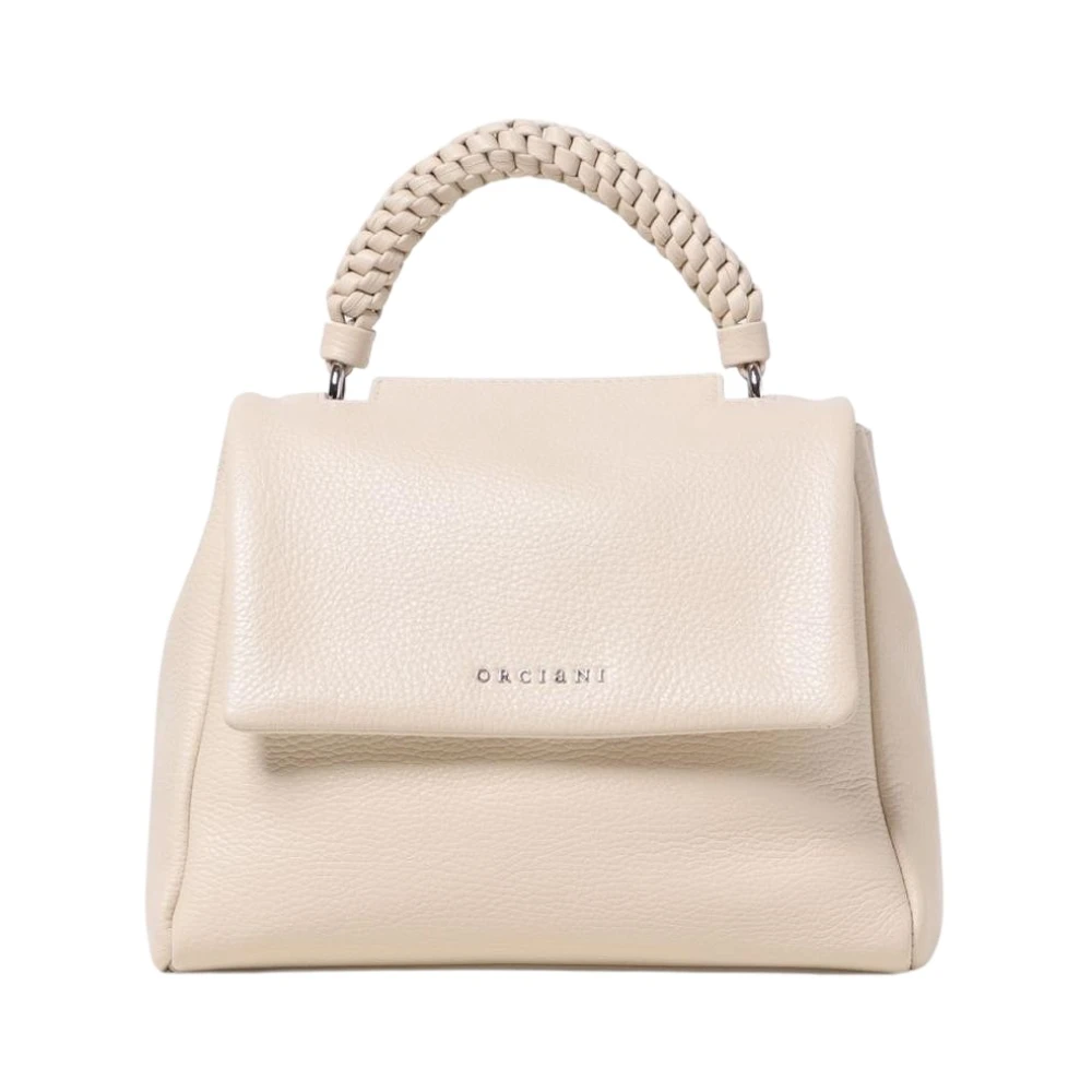 Orciani Women's Beige Handbags, One Size, Braided Handle Tophandle Bag