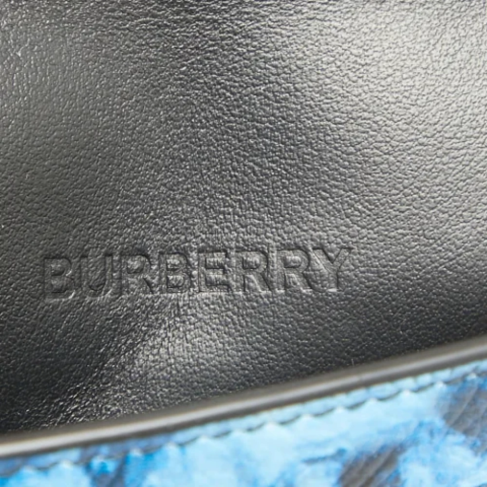 Burberry Vintage Pre-owned Leather pouches Blue Dames
