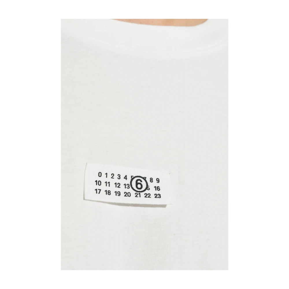 MM6 Maison Margiela Witte T-shirts en Polos White Heren