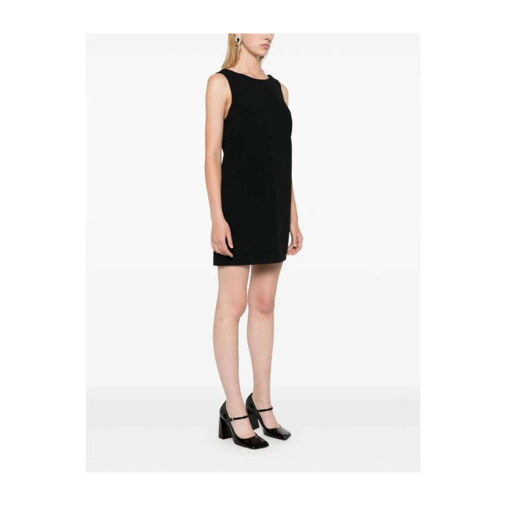 Elisabetta Franchi Zwarte V-hals jurk Aw24 Black Dames