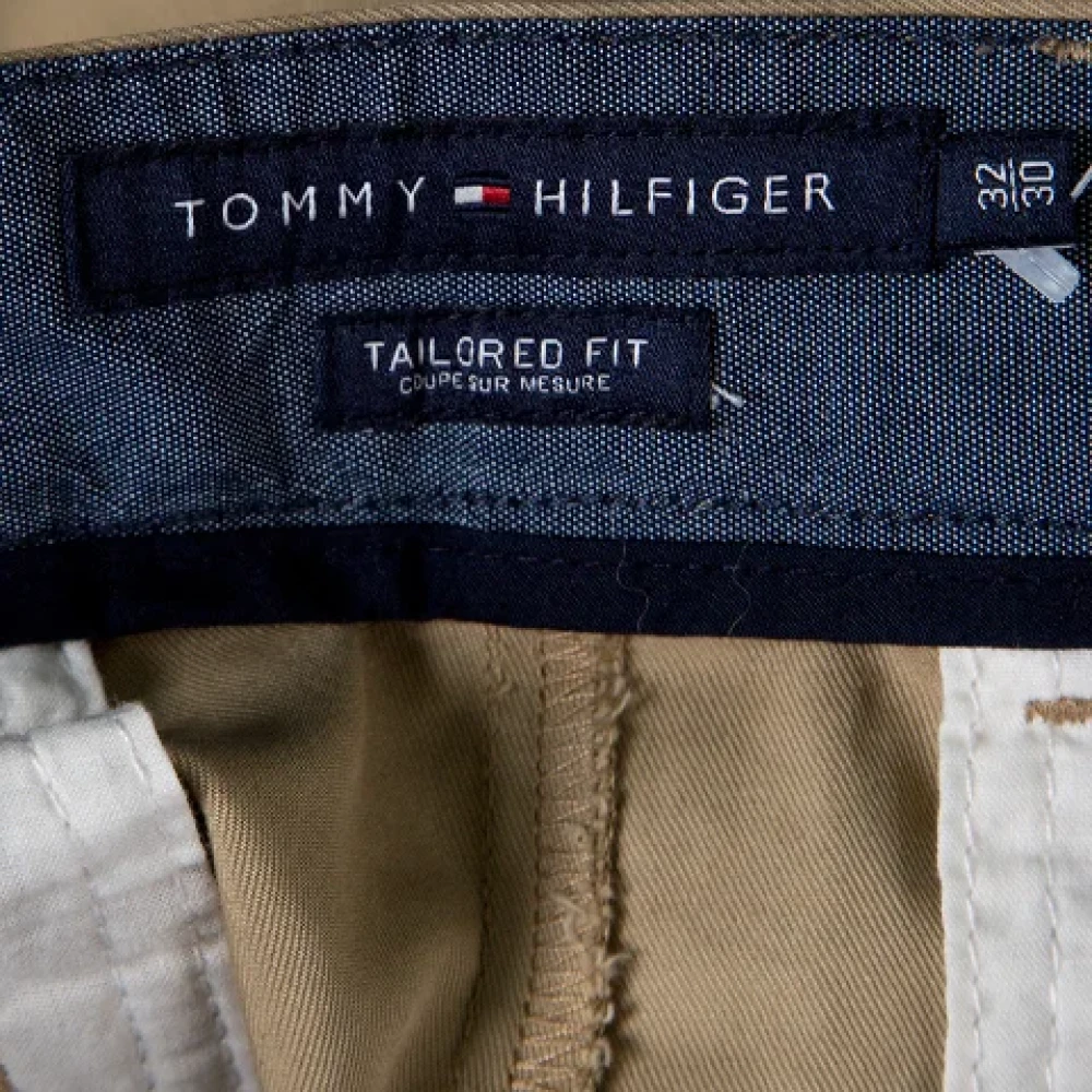 Tommy Hilfiger Pre-owned Cotton bottoms Beige Dames