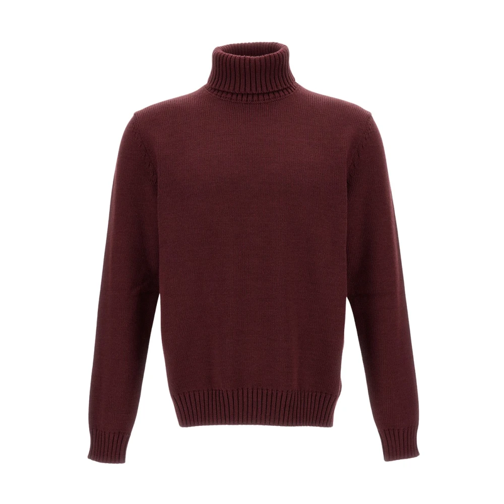 Zanone Men's Red Turtleneck Sweater