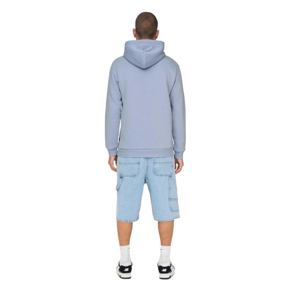Only & Sons Hoodie Blue Heren