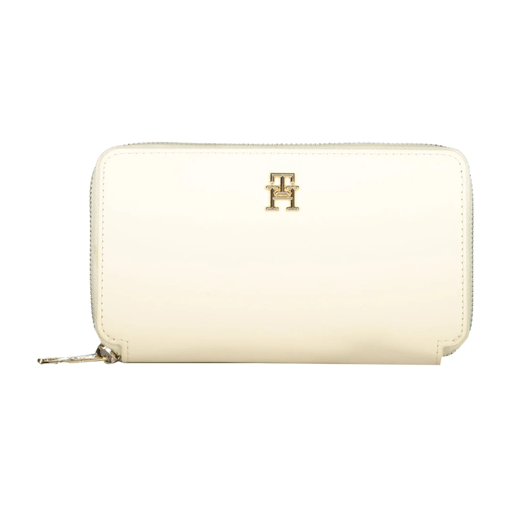 Tommy Hilfiger Beige Damesportemonnee met Ritssluiting Beige Dames