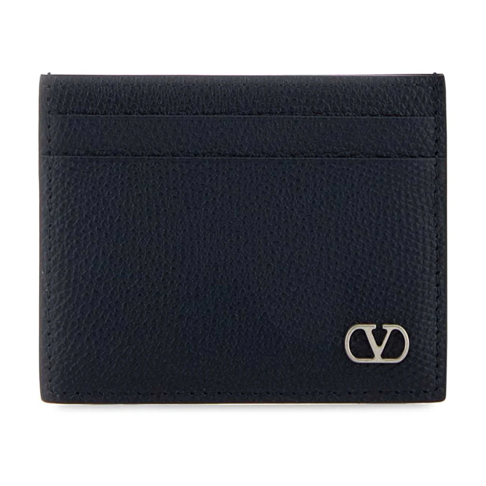 Valentino Garavani Men's Blue Vlogo Signature Card Holder - Wallets & Cardholders - One Size - Accessories