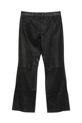 Panelled Leather Trousers