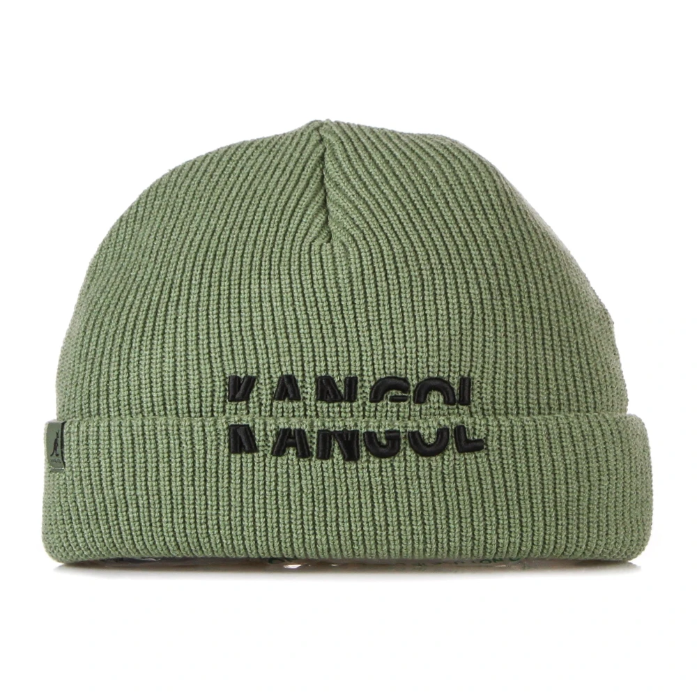 Kangol Geribbelde Winter Beanie Hoed Groen Green Heren