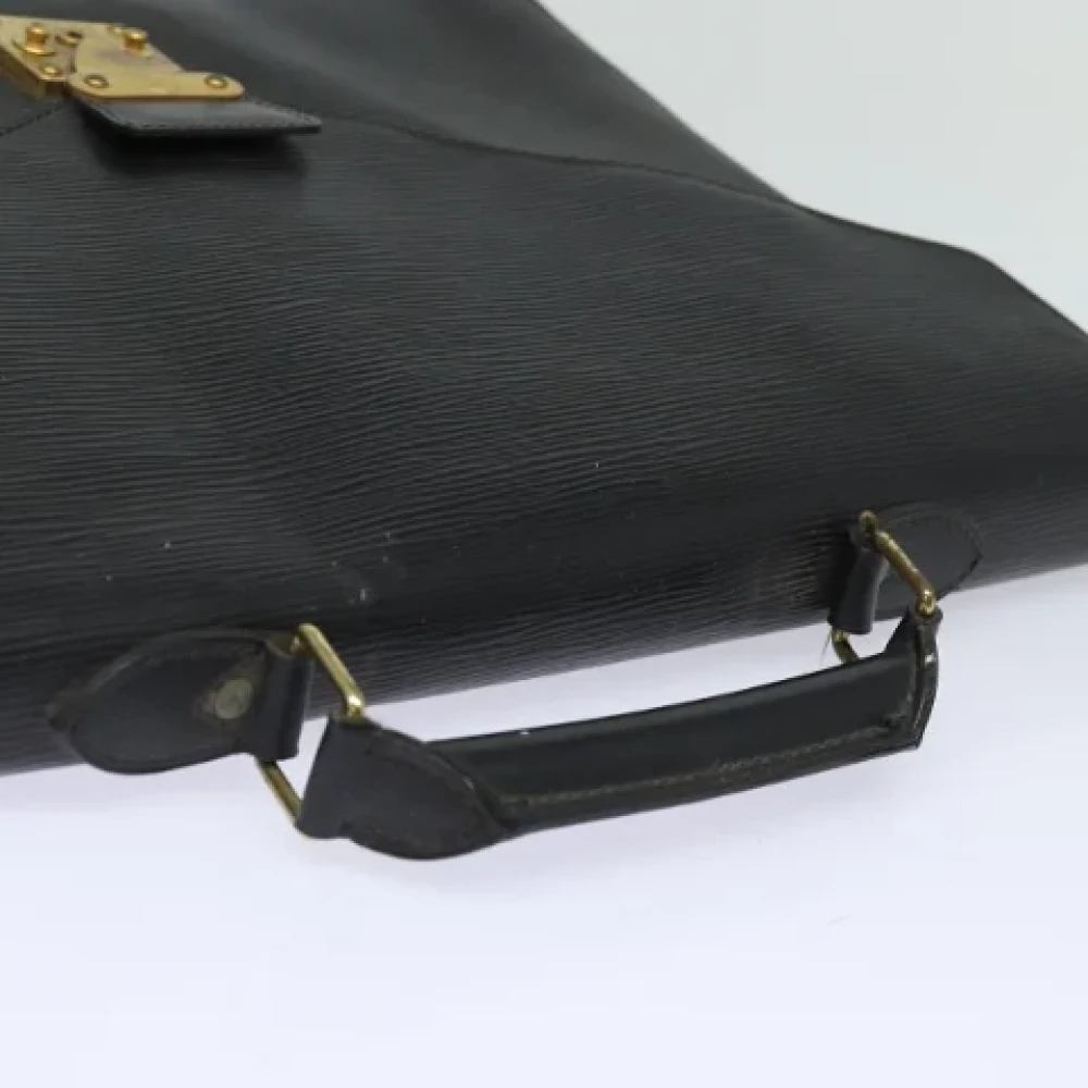 Louis Vuitton Vintage Pre-owned Leather briefcases Black Dames