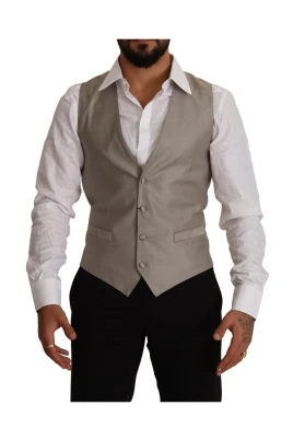 Elegant Beige Suit Vest
