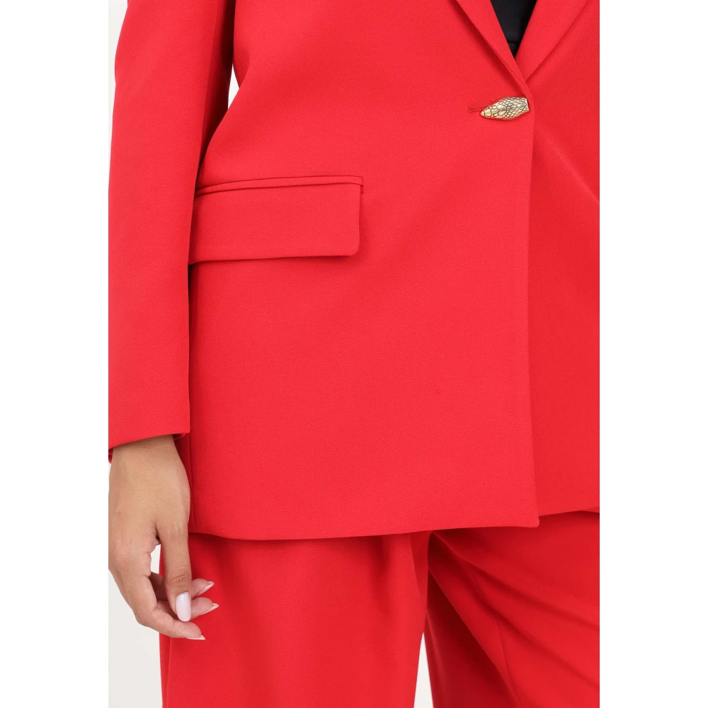 Just Cavalli Rode Vrouwen Elegante Jas Red Dames