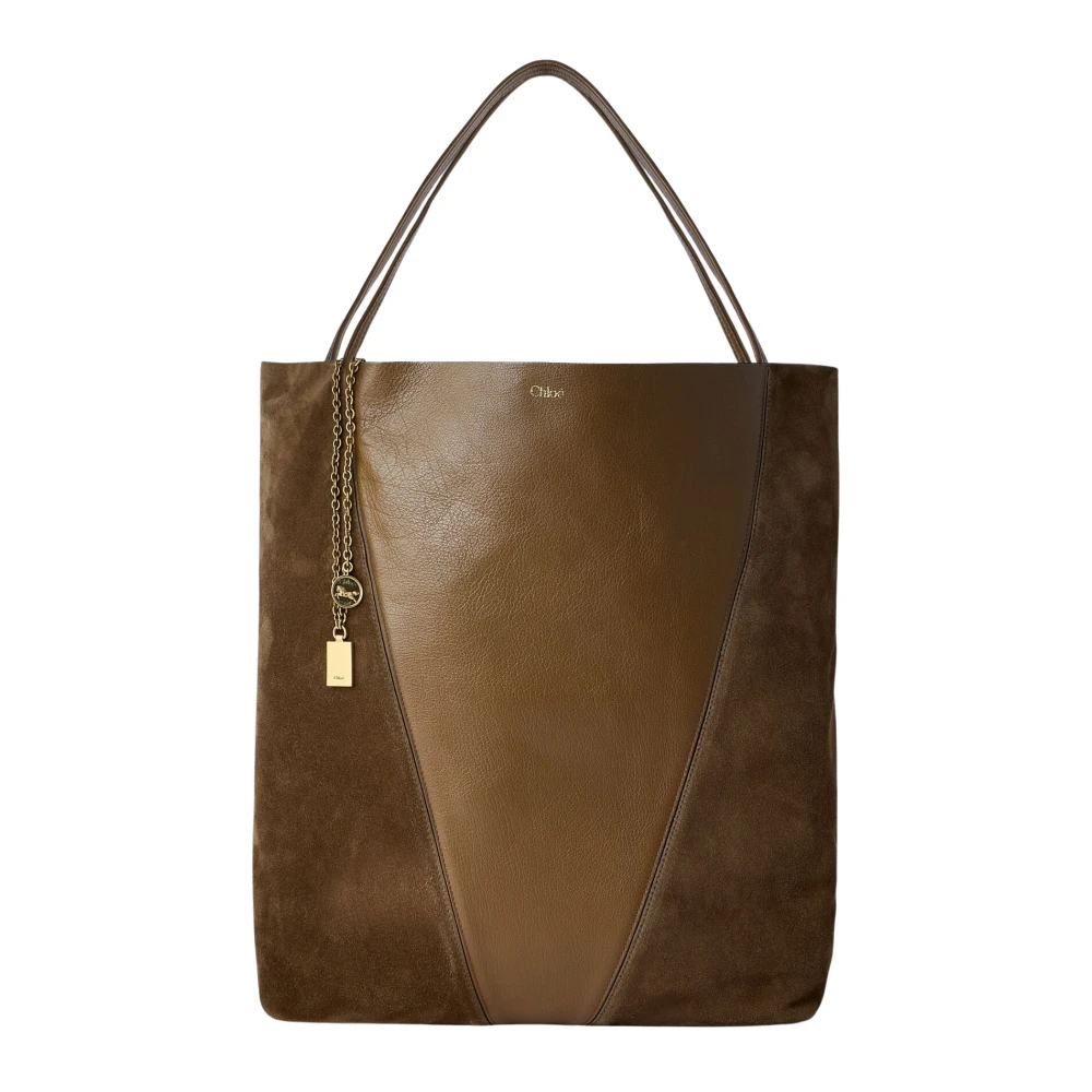 Chloé Women's Brown Spin Tote Bag - Shopping Bags - One Size - Bags