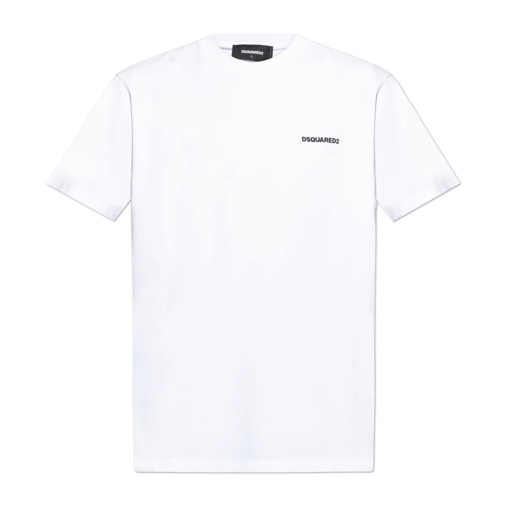 Dsquared2 Witte T-shirts & Poloshirts voor Mannen White Heren