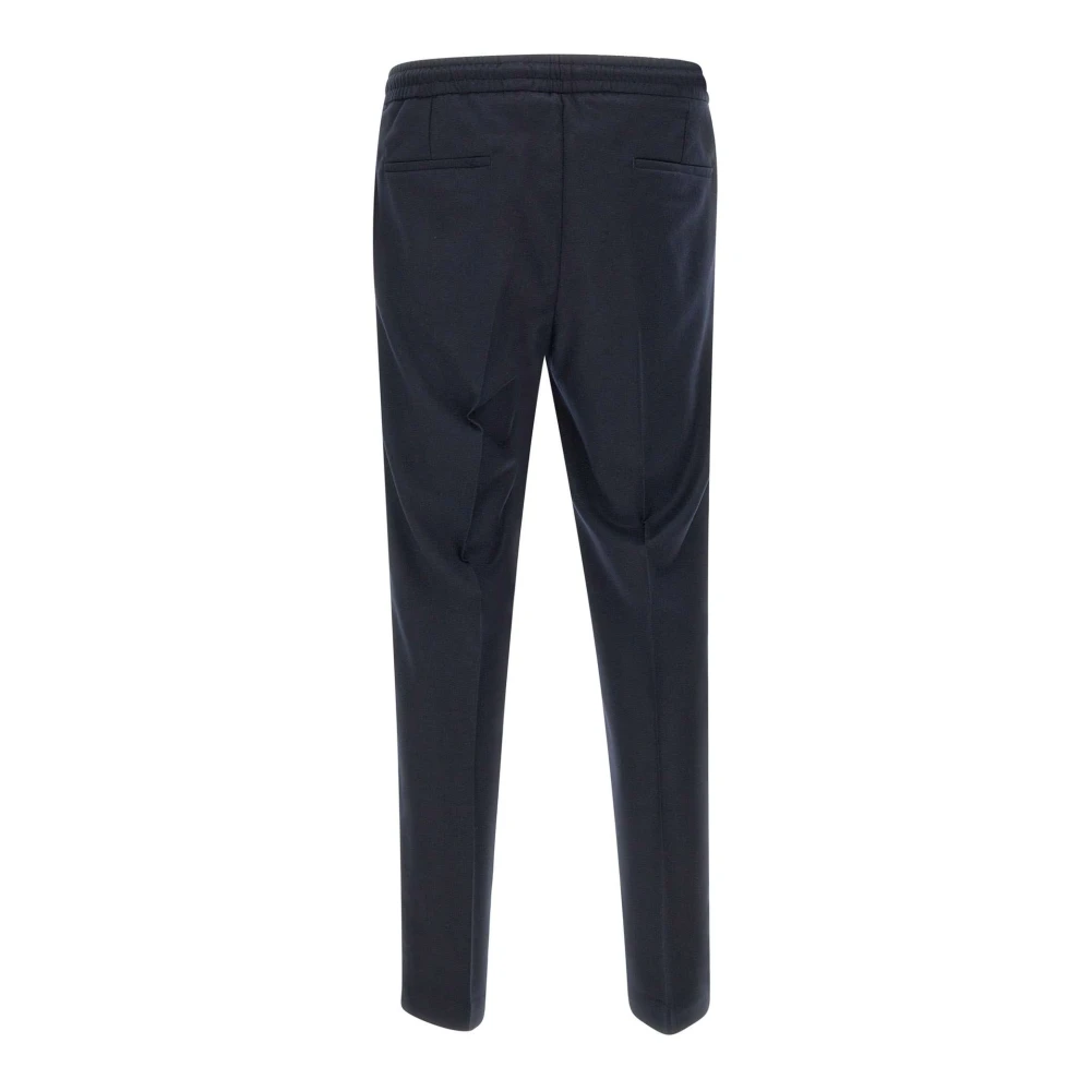 Briglia Navy Blauwe Flanellen Broek Blue Heren